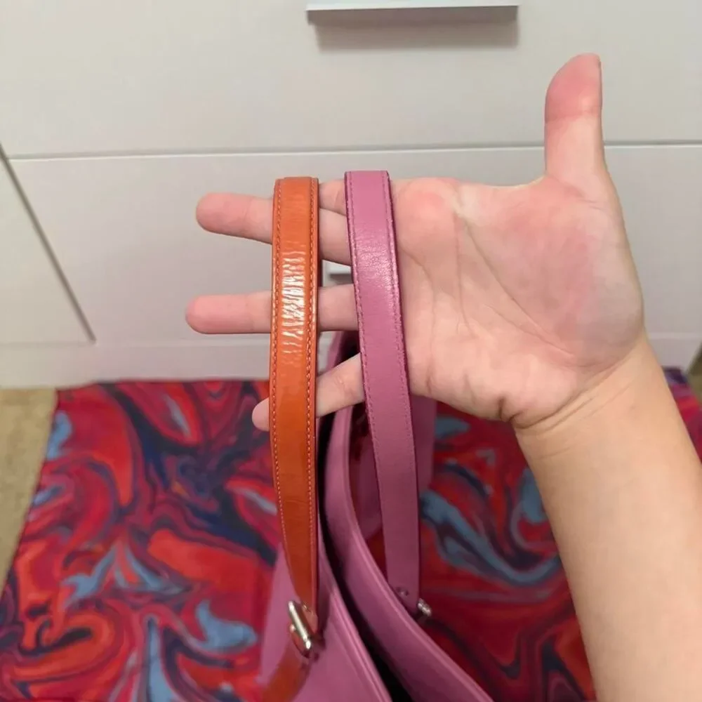 Vintage Y2K Coach Gallery Pink Colorblock Tote Bag